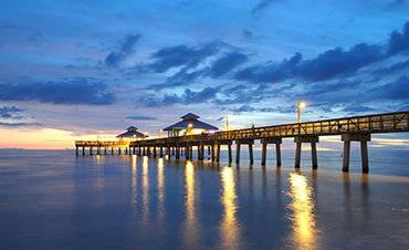 Naples Pier & Beaches - Photo of sunset